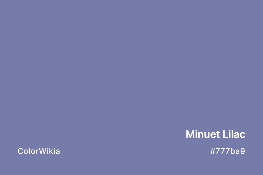 minuet lilac color 777ba9
