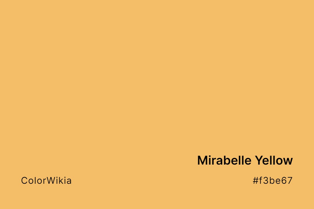 Mirabelle Yellow Color – #f3be67: Codes and Complete Breakdown