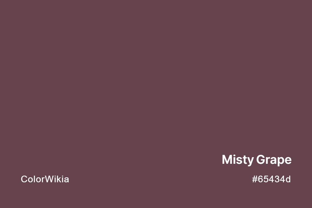 misty grape color 65434d