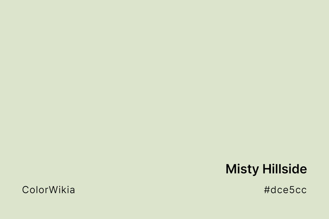 misty hillside color dce5cc