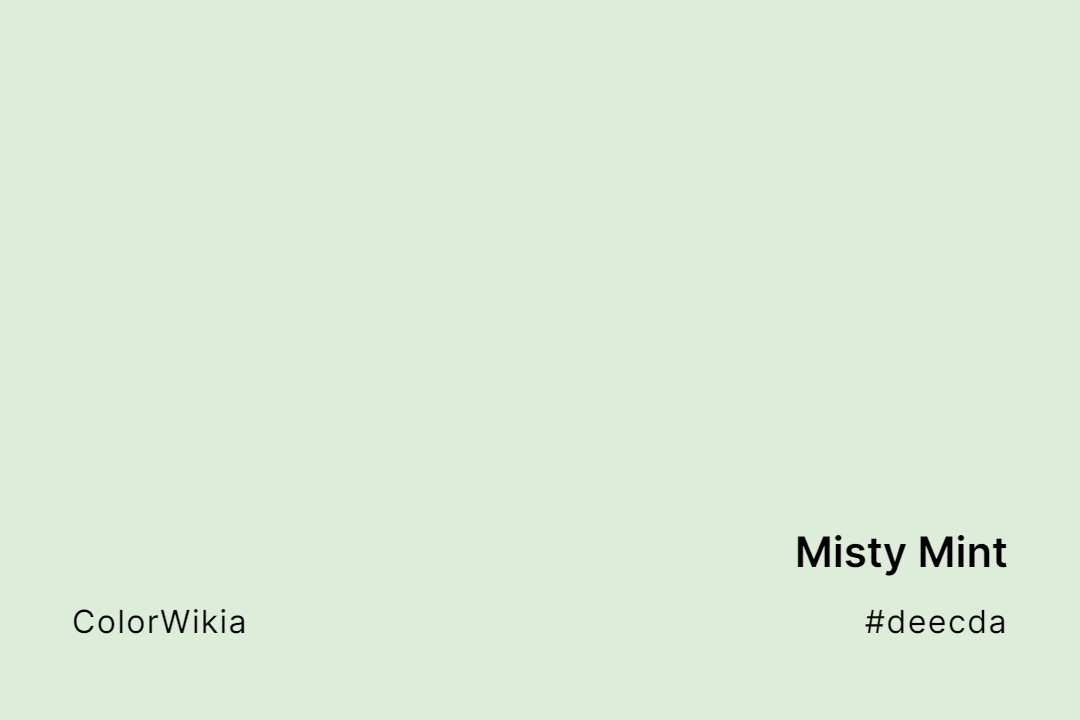 misty mint color deecda