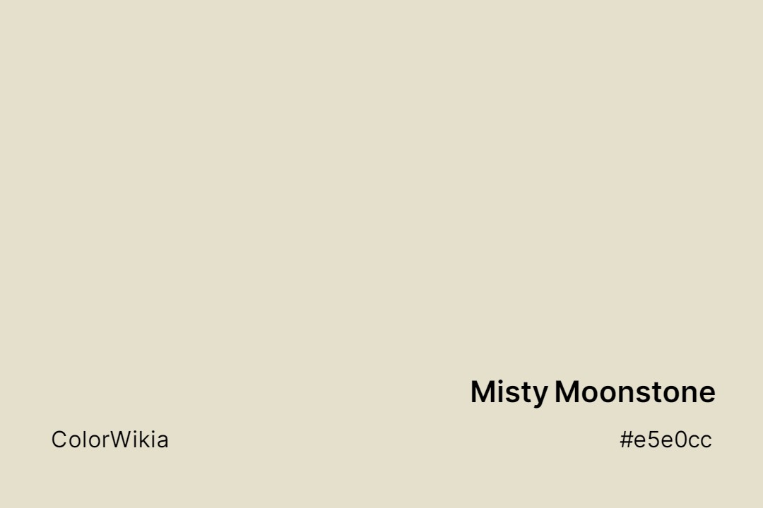 misty moonstone color e5e0cc