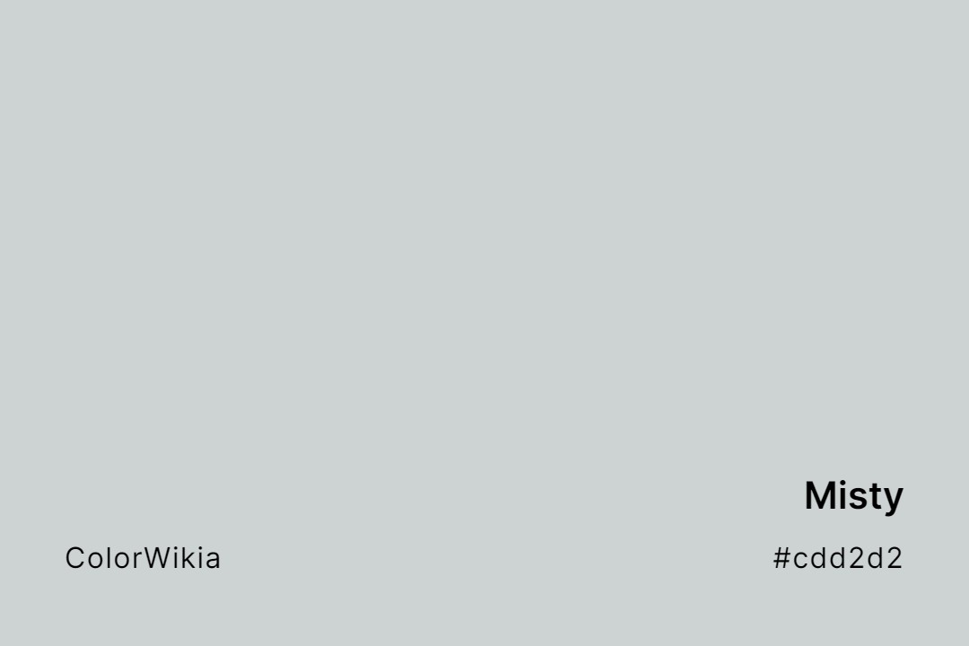 misty color cdd2d2