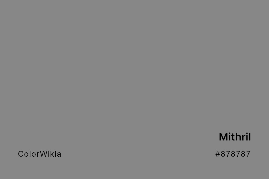 Mithril Color – #878787: Codes and Complete Breakdown