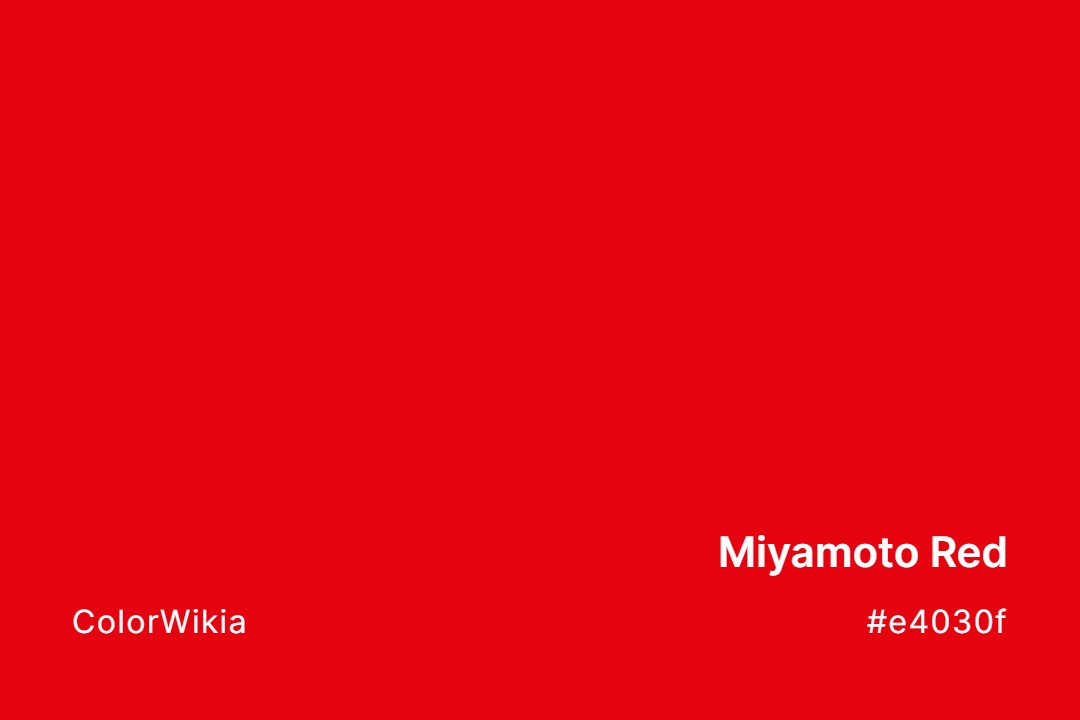 Miyamoto Red Color – #e4030f: Codes and Complete Breakdown