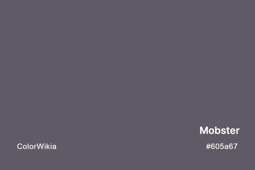 Mobster Color – #605a67: Codes and Complete Breakdown