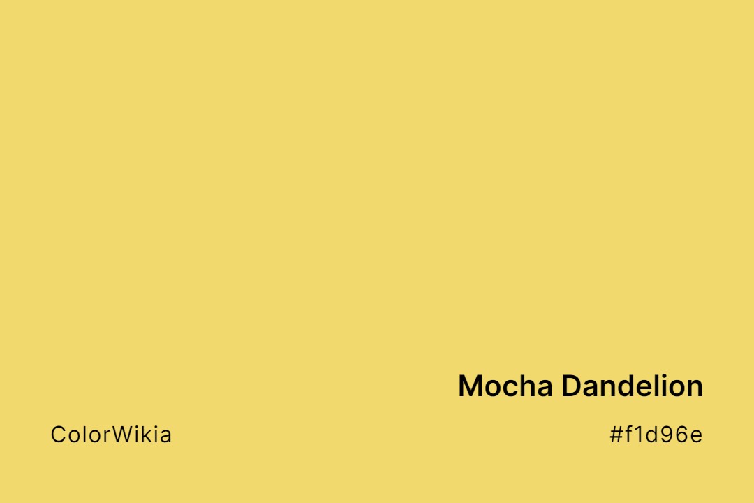 mocha dandelion color f1d96e