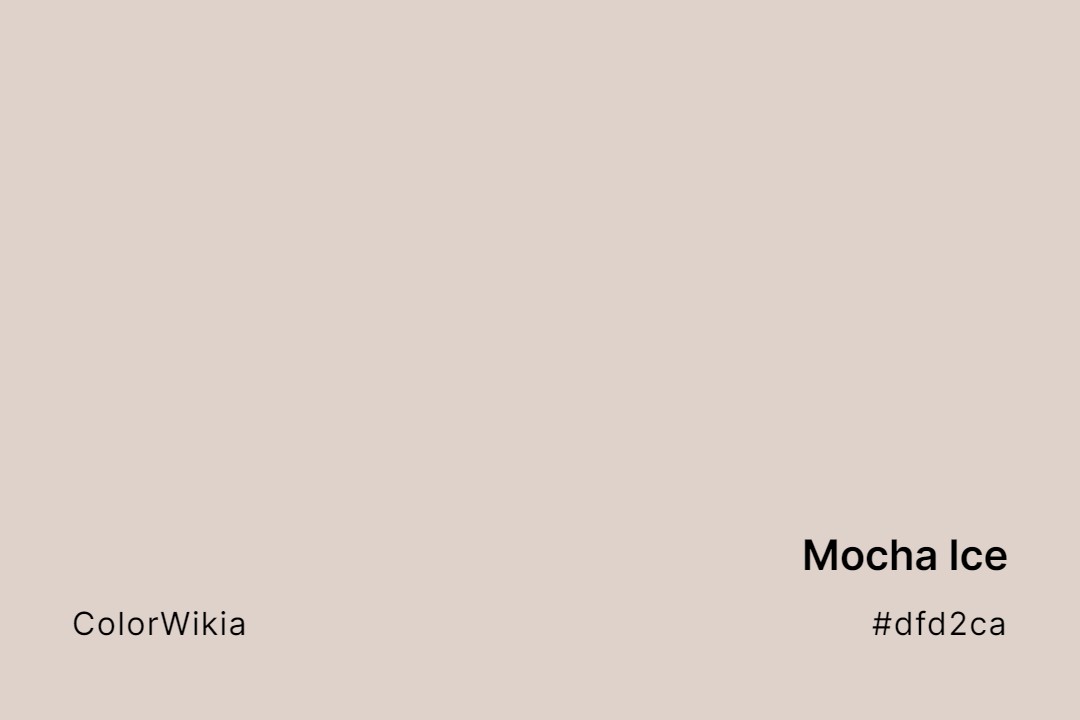 mocha ice color dfd2ca