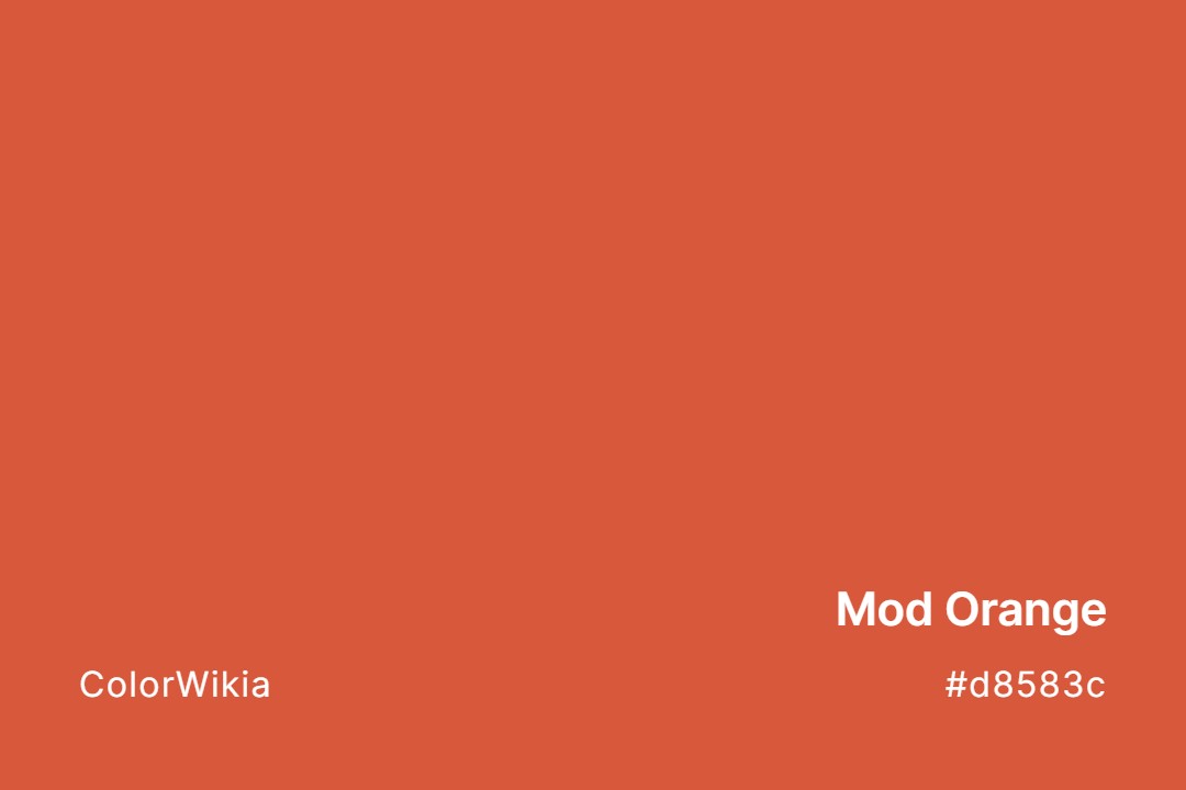 Mod Orange Color – #d8583c: Codes and Complete Breakdown