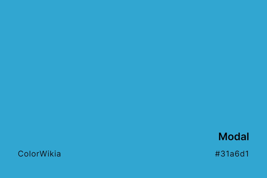 Modal Color – #31a6d1: Codes and Complete Breakdown