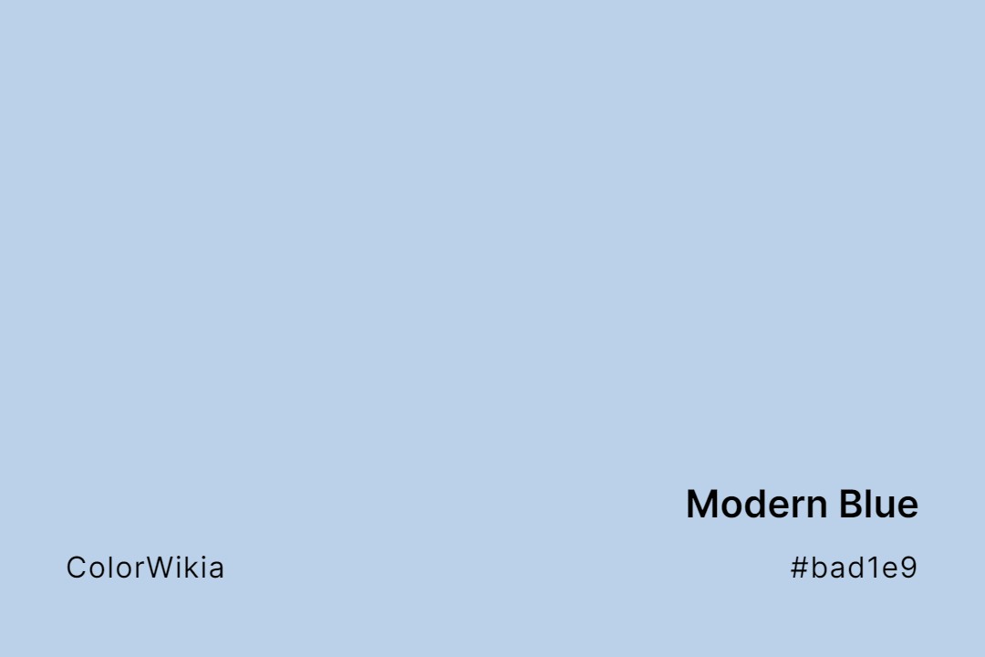 modern blue color bad1e9