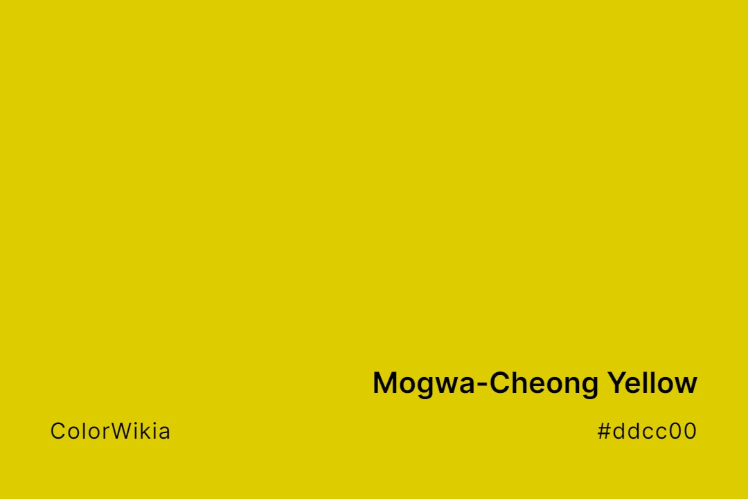 Mogwa-Cheong Yellow Color – #ddcc00: Codes and Complete Breakdown