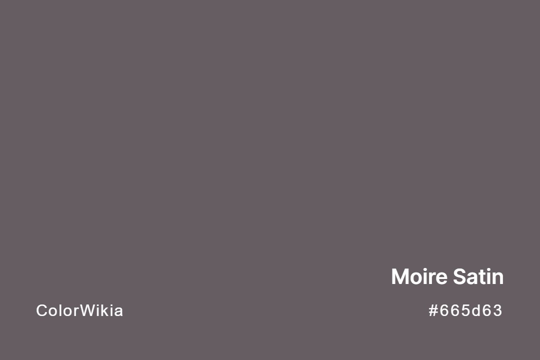 moire satin color 665d63