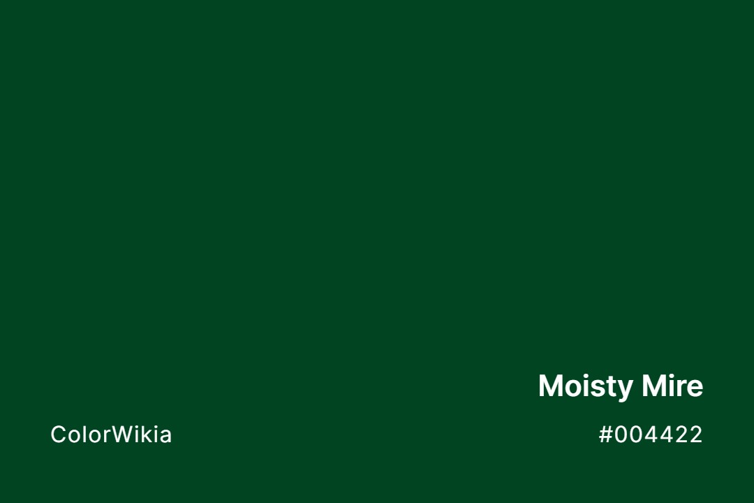 Moisty Mire Color – #004422: Codes and Complete Breakdown
