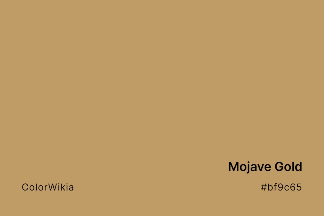 mojave gold color bf9c65