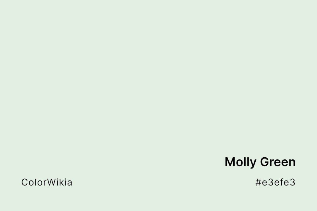 Molly Green Color – #e3efe3: Codes and Complete Breakdown