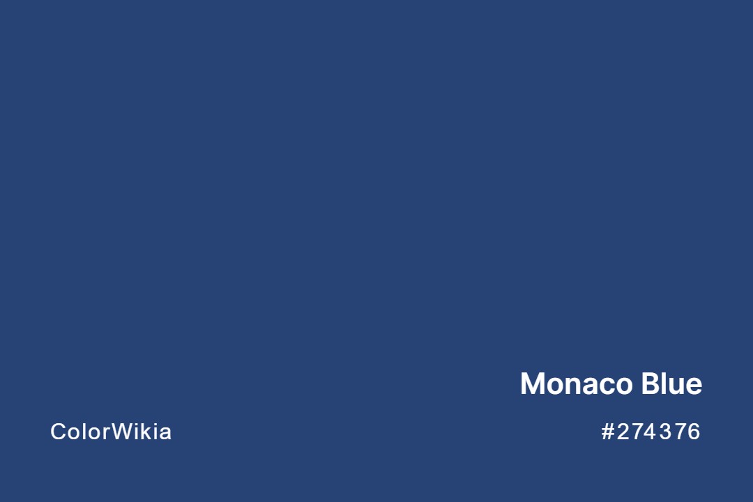 Monaco Blue Color – #274376: Codes and Complete Breakdown