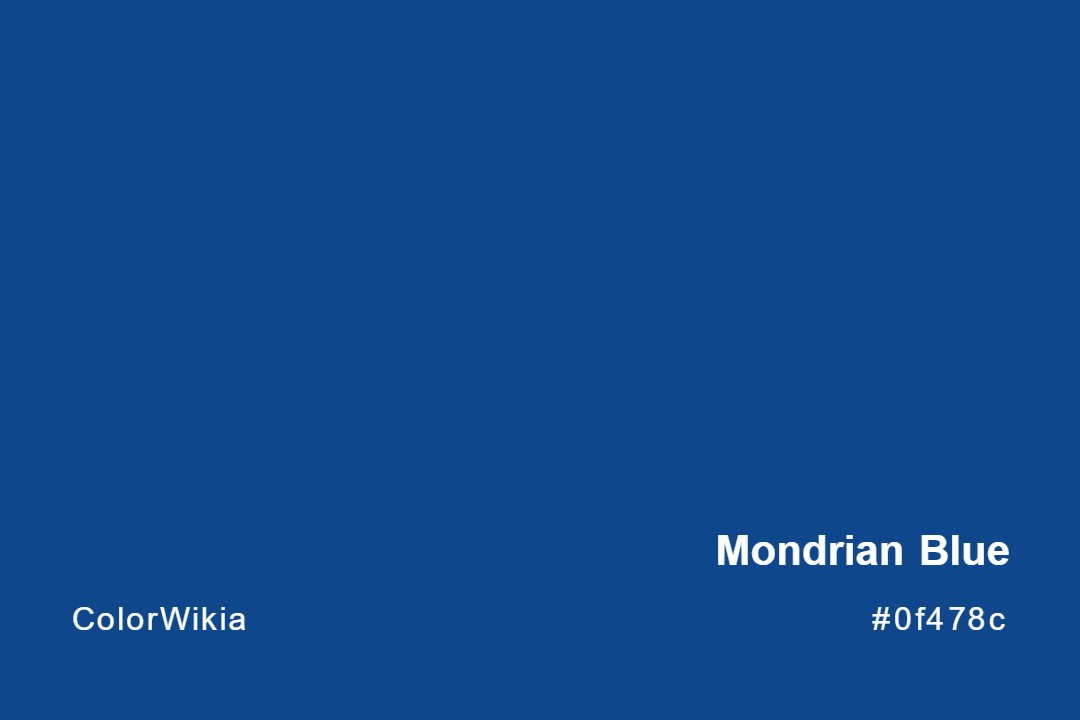 Mondrian Blue Color – #0f478c: Codes and Complete Breakdown