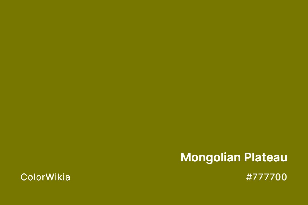 mongolian plateau color 777700