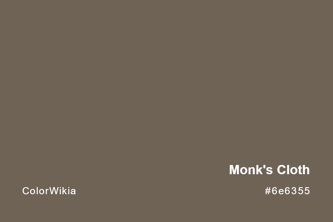 monks cloth color 6e6355