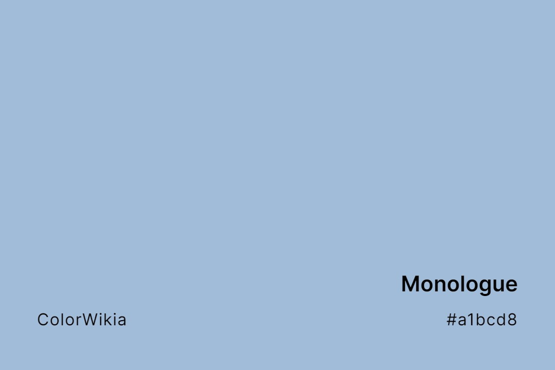 Monologue Color – #a1bcd8: Codes and Complete Breakdown