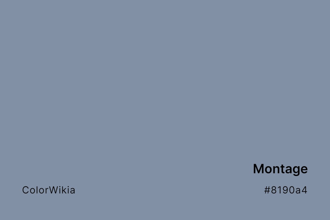 Montage Color – #8190a4: Codes and Complete Breakdown