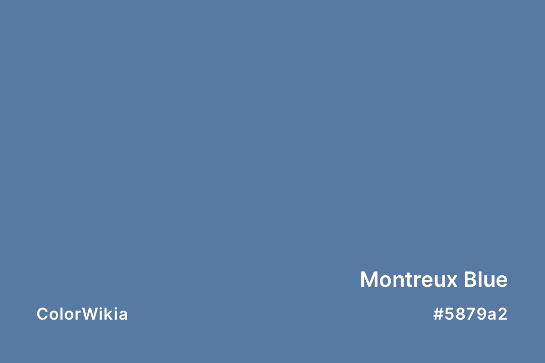 Montreux Blue Color – #5879a2: Codes and Complete Breakdown