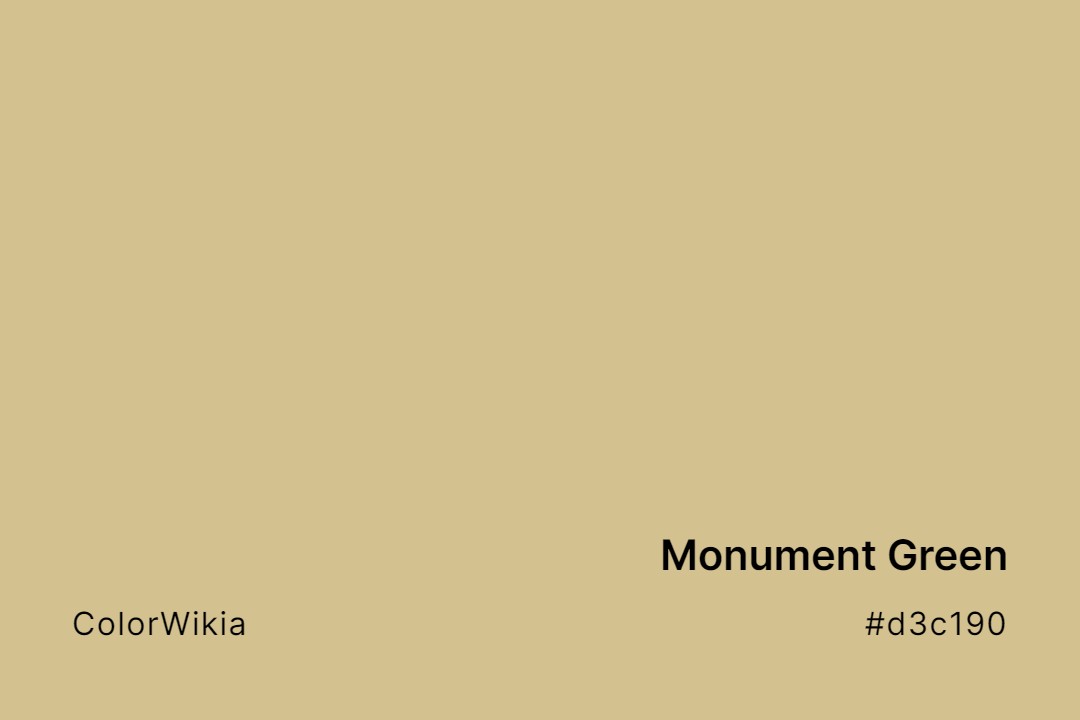 monument green color d3c190