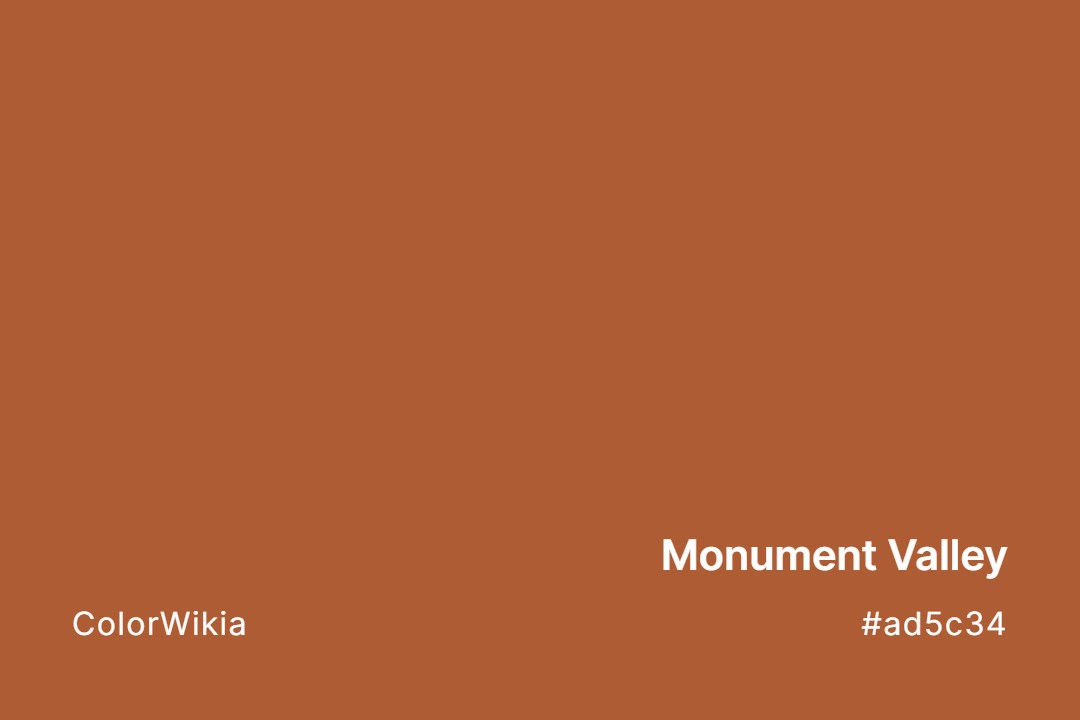 monument valley color ad5c34