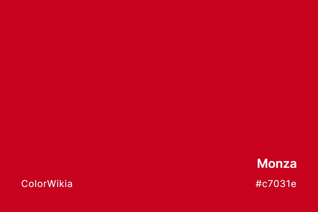 Monza Color – #c7031e: Codes and Complete Breakdown