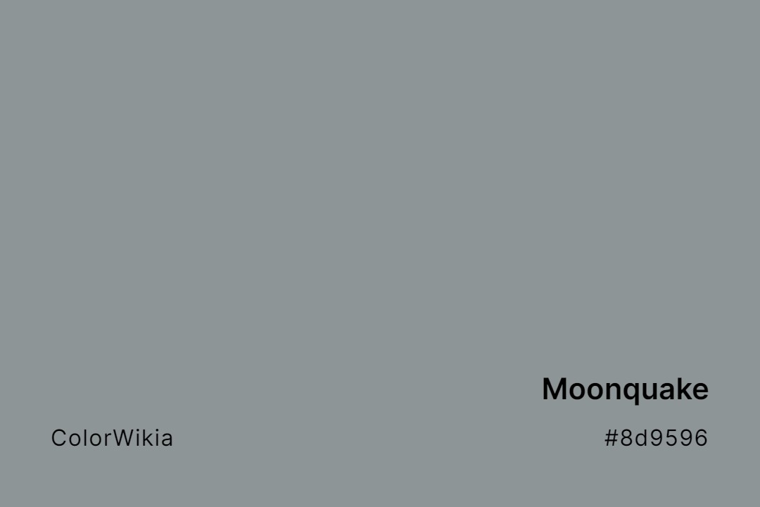 Moonquake Color – #8d9596: Codes and Complete Breakdown