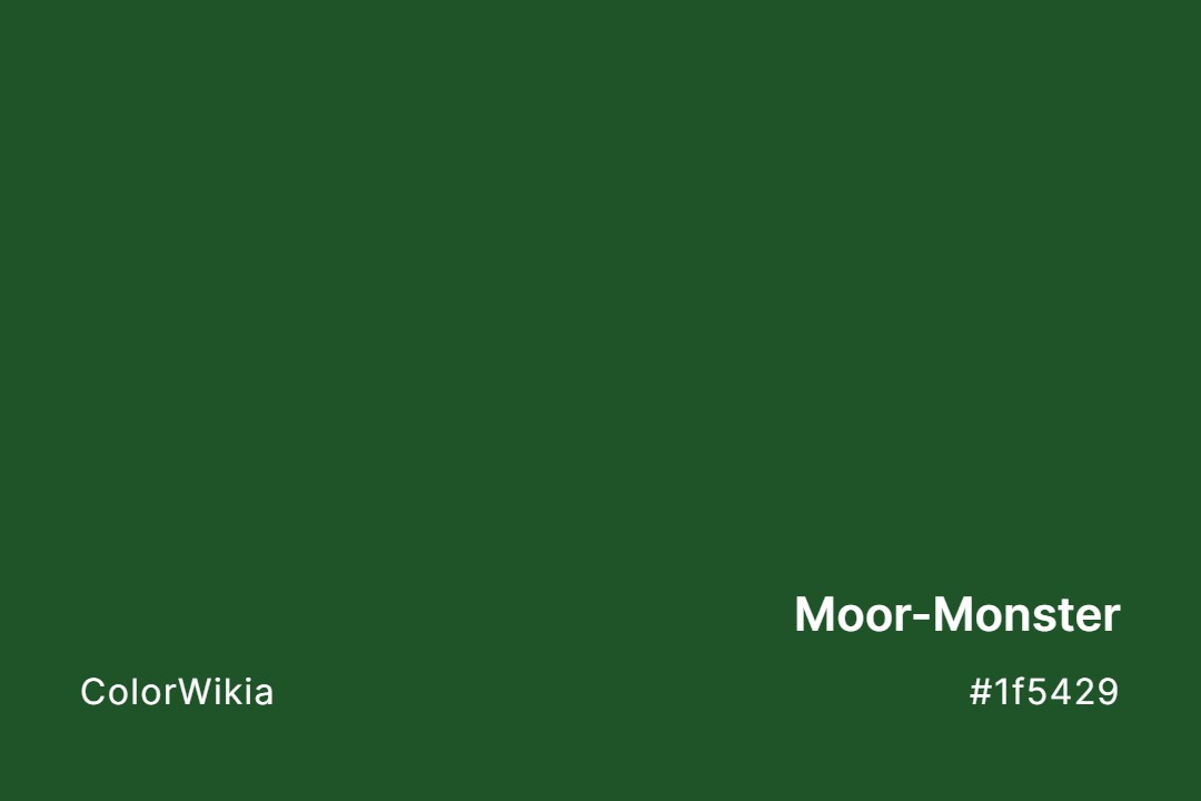 Moor-Monster Color – #1f5429: Codes and Complete Breakdown