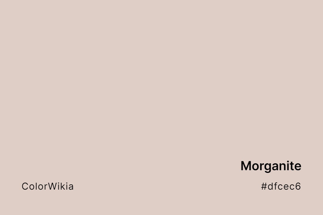 Morganite Color – #dfcec6: Codes and Complete Breakdown