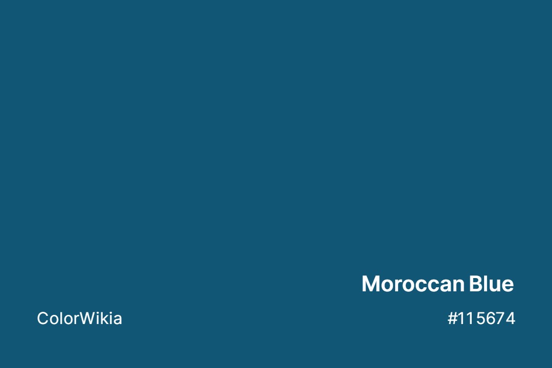 moroccan blue color 115674