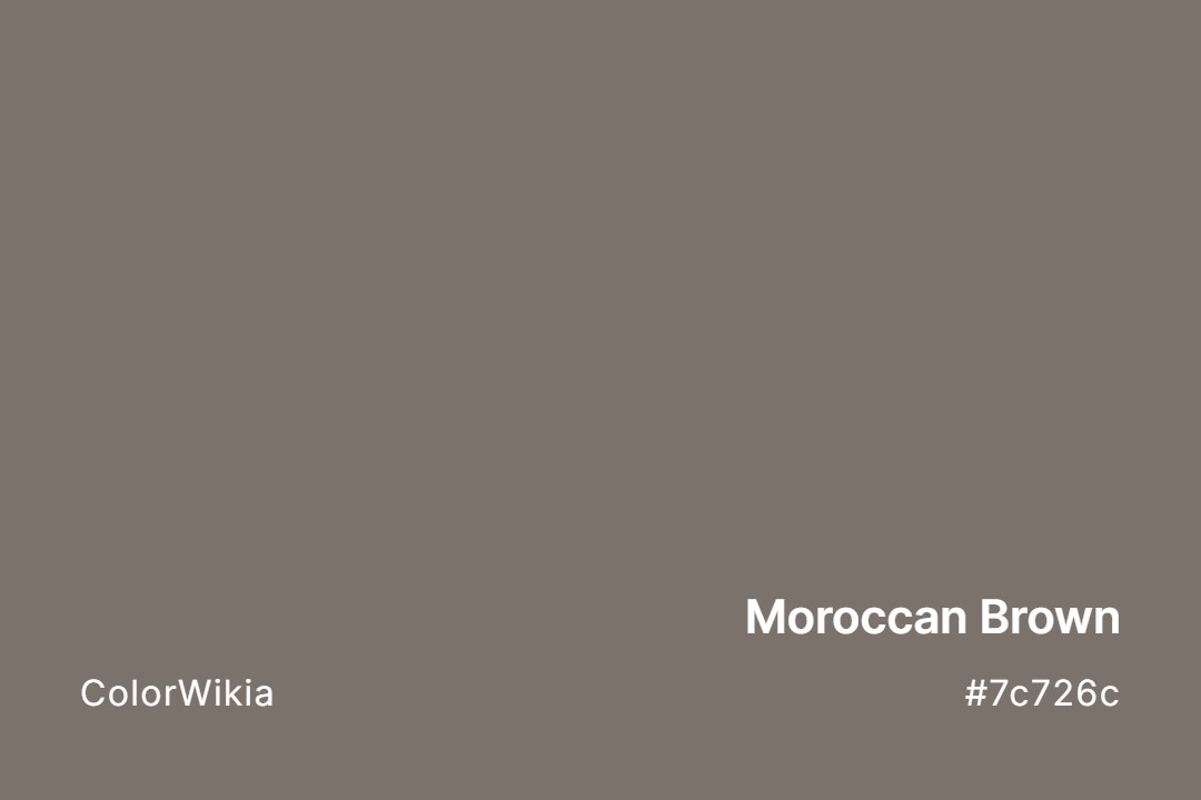 moroccan brown color 7c726c