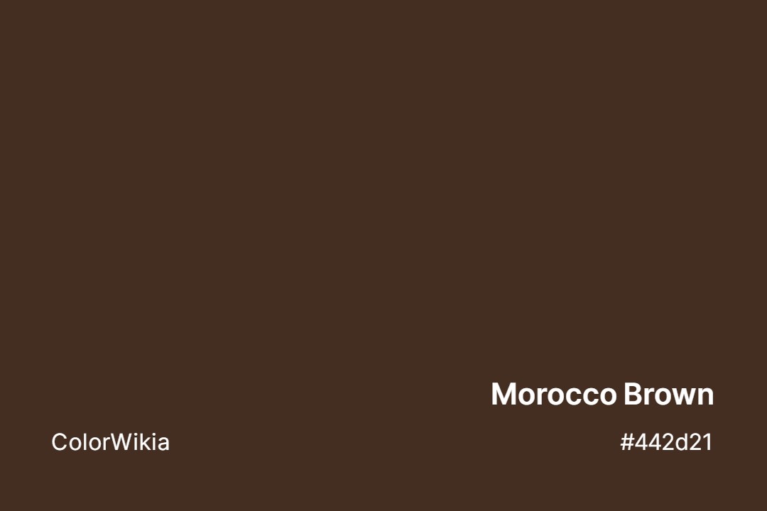 morocco brown color 442d21