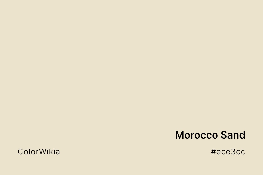 morocco sand color ece3cc