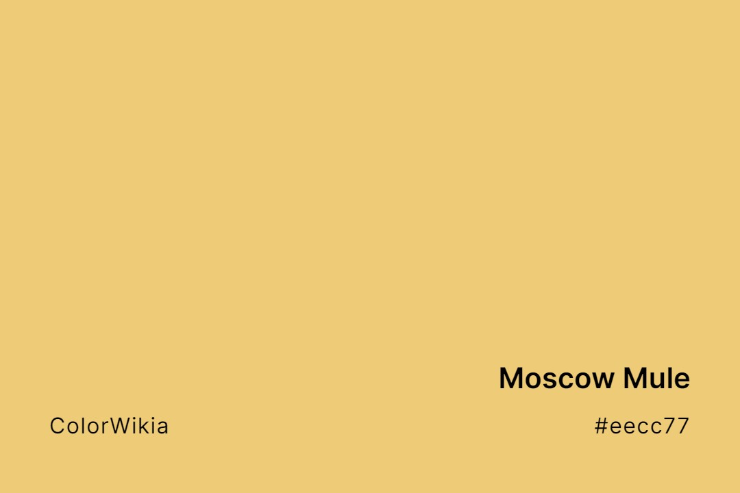 moscow mule color eecc77