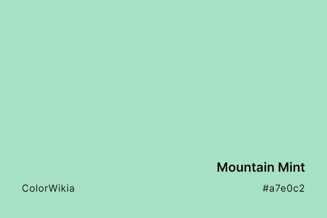 mountain mint color a7e0c2