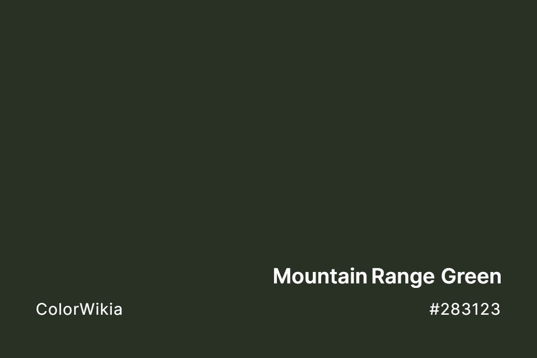 mountain range green color 283123