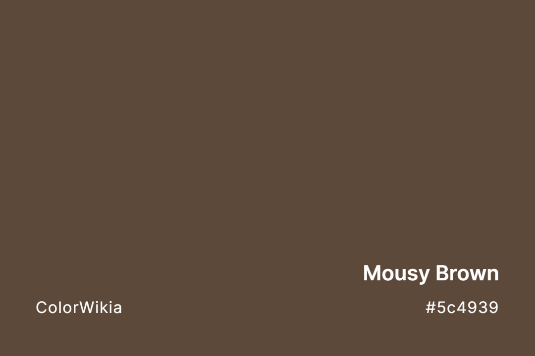 Mousy Brown Color – #5c4939: Codes and Complete Breakdown