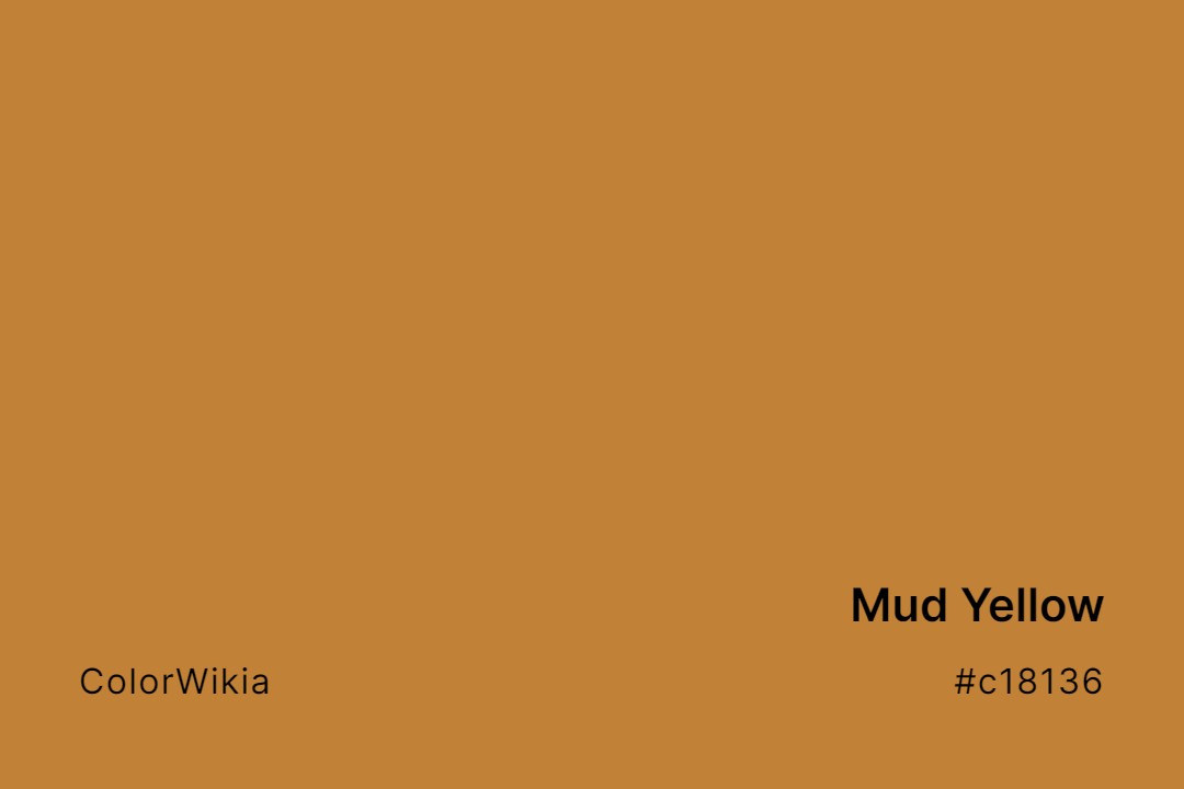 mud yellow color c18136