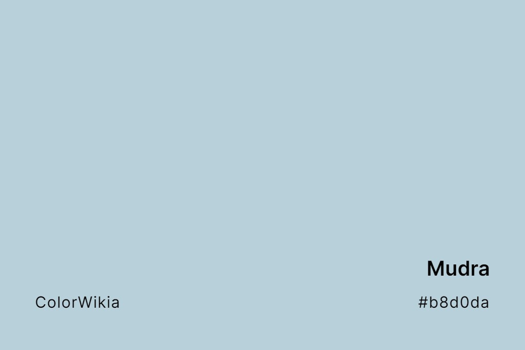 Mudra Color – #b8d0da: Codes and Complete Breakdown