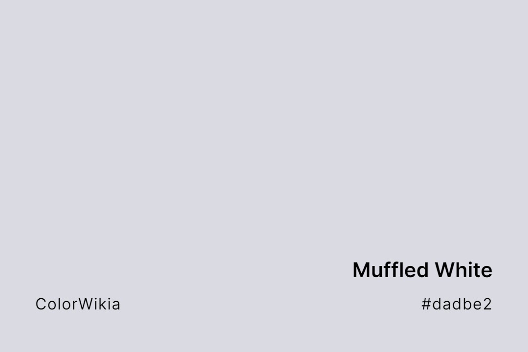 Muffled White Color – #dadbe2: Codes and Complete Breakdown
