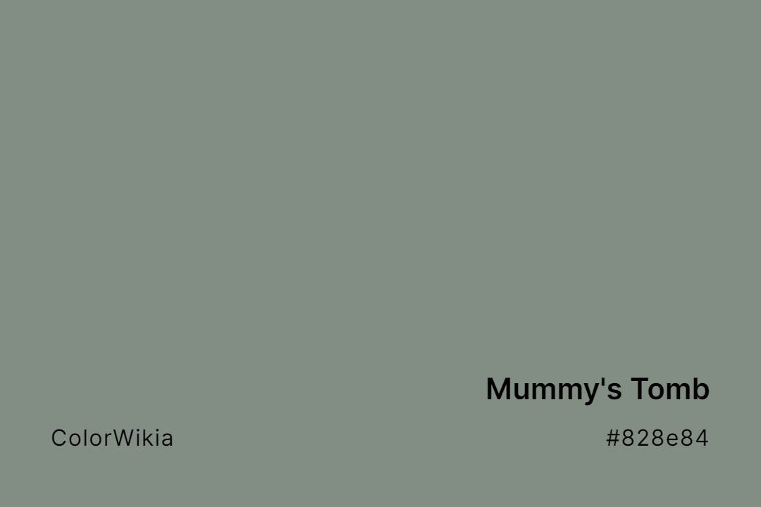 Mummy’s Tomb Color – #828e84: Codes and Complete Breakdown