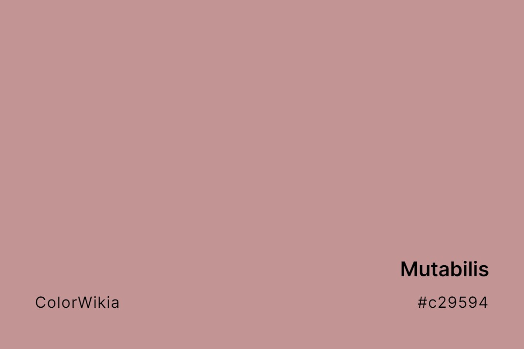 Mutabilis Color – #c29594: Codes and Complete Breakdown