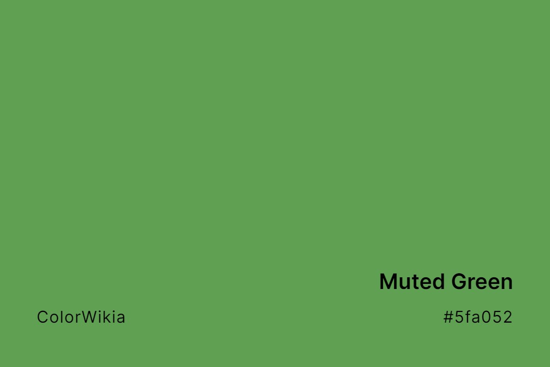 muted green color 5fa052
