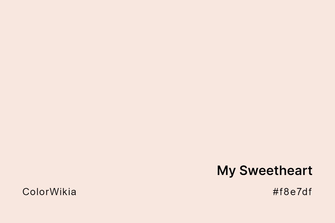 My Sweetheart Color – #f8e7df: Codes and Complete Breakdown