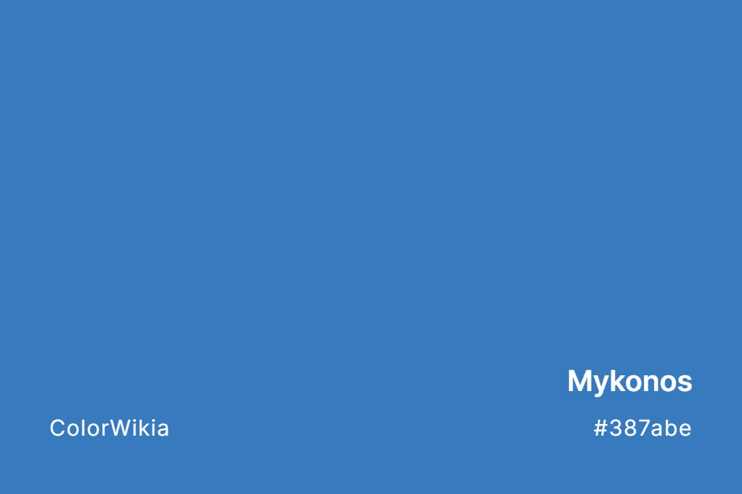 Mykonos Color – #387abe: Codes and Complete Breakdown