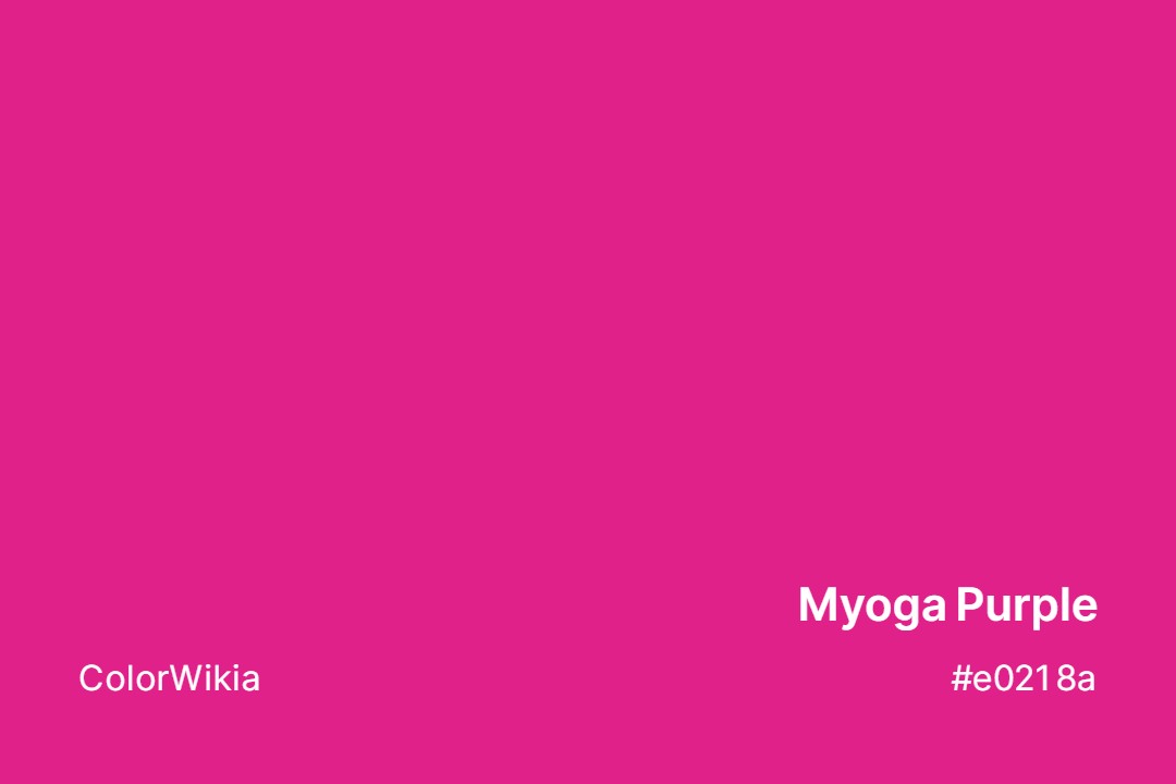 Myoga Purple Color – #e0218a: Codes and Complete Breakdown
